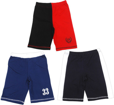 

Gkidz Short For Boys Solid Cotton(Multicolor, Black