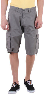 

Sports 52 Wear Solid Men's Grey Cargo Shorts, L.grey.
