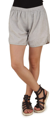 Mind The Gap Checkered Women's Grey Boxer Shorts