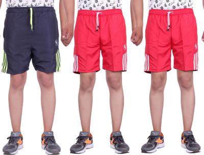 

Belmarsh Striped Men's Multicolor Sports Shorts, Navy;red