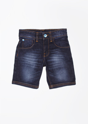 

United Colors of Benetton Short For Boys Solid(Dark Blue, 901