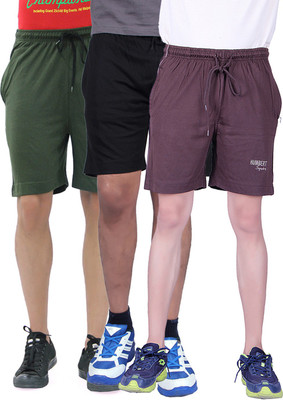 Humbert Solid Men Multicolor Basic Shorts