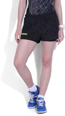 

REEBOK Printed Women' Black Sports Shorts