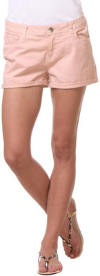 

Kotty Solid Women's Pink Basic Shorts