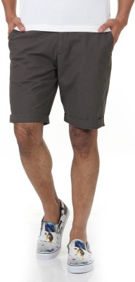 

Shapes Solid Men's Brown Chino Shorts, Olive