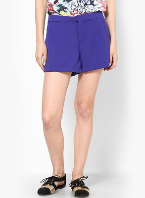 

Only Solid Women's Blue Basic Shorts, Clematis blue
