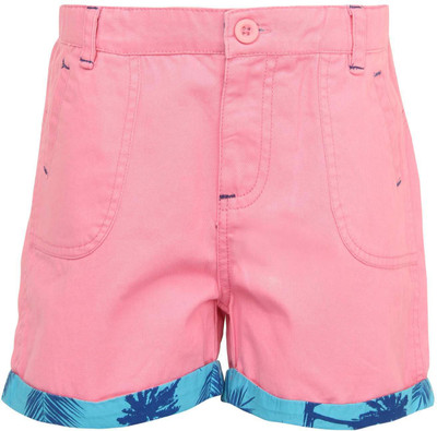 

Bells and Whistles Short For Girls Solid Cotton Linen Blend, Cotton Nylon Blend, Cotton Linen Blend(Pink