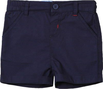 

Beebay Short For Girls Solid Cotton Linen Blend, Cotton Nylon Blend, Cotton Linen Blend(Dark Blue, Navy blue