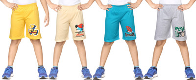 

Dongli Short For Boys Cotton Linen Blend, Cotton Nylon Blend, Cotton Linen Blend(Yellow, Pack of 4, Combo color