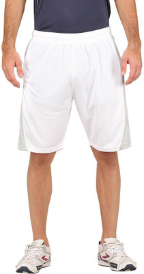 

Campus Sutra Solid Men White Sports Shorts