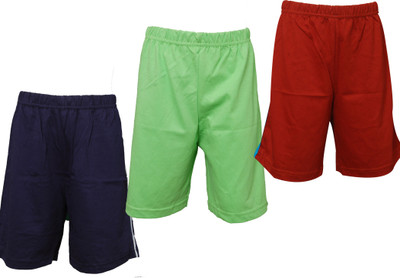 

Little Stars Short For Boys Solid Cotton(Multicolor, Pack of 3