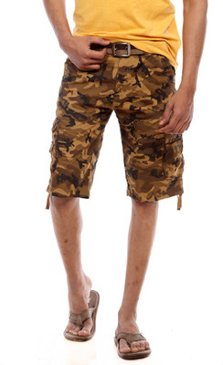 

Sports 52 Wear Printed Men's Multicolor Cargo Shorts, Khakhi