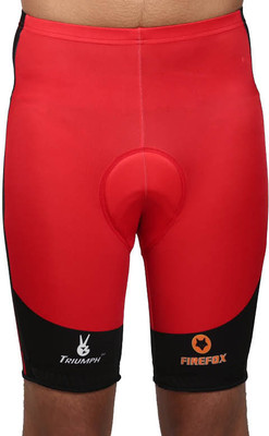 15% OFF on Triumph Firefox Printed Men's Red Cycling Shorts