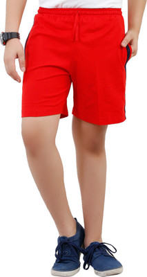 

Fizzi Solid Men's Red Bermuda Shorts