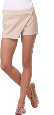 

Kotty Solid Women's Multicolor Basic Shorts, Antiquewhite