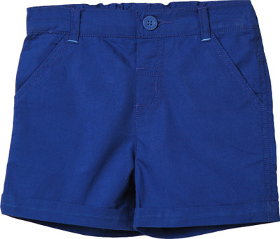

Beebay Short For Girls Solid Cotton Linen Blend, Cotton Nylon Blend, Cotton Linen Blend(Blue, Royal blue