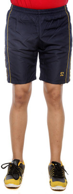 

Sports 52 Wear Solid Men's Dark Blue, Yellow Sports Shorts