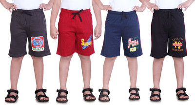 

Dongli Short For Boys Cotton Linen Blend, Cotton Nylon Blend, Cotton Linen Blend(Multicolor, Pack of 4, Brown & red & dark blue & black