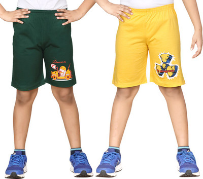 

Dongli Short For Boys Cotton Linen Blend, Cotton Nylon Blend, Cotton Linen Blend(Dark Green, Pack of 2, Combo color