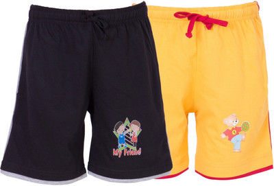 

Ultrafit Short For Boys Self Design Cotton Linen Blend, Cotton Nylon Blend, Cotton Linen Blend(Multicolor), Black & yellow