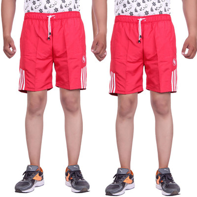

Belmarsh Solid Men's Multicolor Sports Shorts, Red