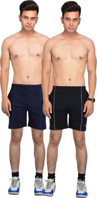 Vego Self Design Men Multicolor Basic Shorts