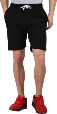 57% OFF on CHECKERSBAY Solid Men Black Sports Shorts 57% OFF on CHECKERSBAY Solid Men Black Sports Shorts