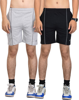 Vego Self Design Men Multicolor Basic Shorts