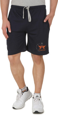 HAP Solid Men Dark Blue Basic Shorts