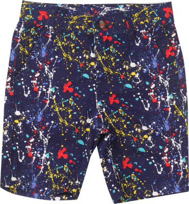 

United Colors of Benetton Short For Boys Casual Printed Cotton(Dark Blue, Pack of 1, 901