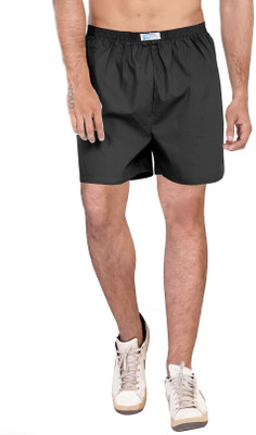 Wear Your Opinion Solid Men's Black Boxer Shorts available at flipkart for Rs.244