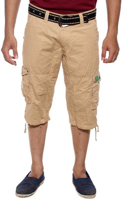 

Sports 52 Wear Solid Men's Beige Cargo Shorts, Beige2