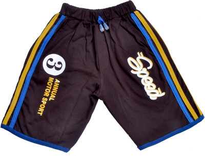 

Hey Baby Short For Boys Cotton Lycra Blend(Black, Pack of 1