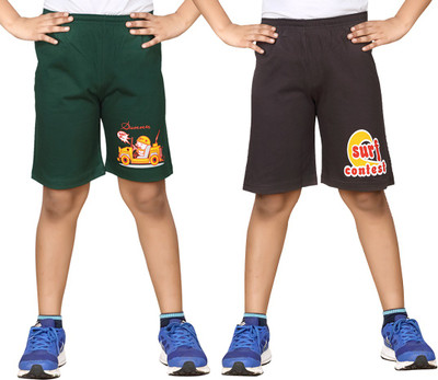 

Dongli Short For Boys Cotton Linen Blend, Cotton Nylon Blend, Cotton Linen Blend(Dark Green, Pack of 2, Combo color