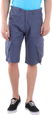 

Sports 52 Wear Solid Men's Blue Cargo Shorts