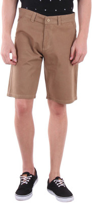 

Sports 52 Wear Solid Men's Brown Basic Shorts, D.khakhi.