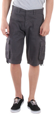 

Sports 52 Wear Solid Men's Grey Cargo Shorts