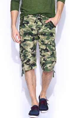 

Sports 52 Wear Printed Men's Green Cargo Shorts, L.green.