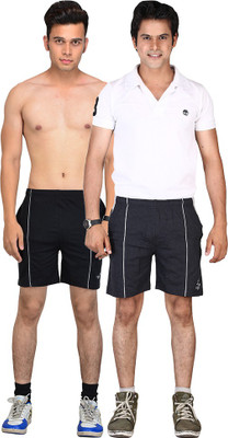 Vego Self Design Men Multicolor Basic Shorts