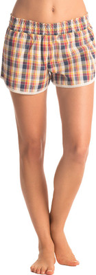 

PrettySecrets Checkered Women's White, Orange, Blue Night Shorts
