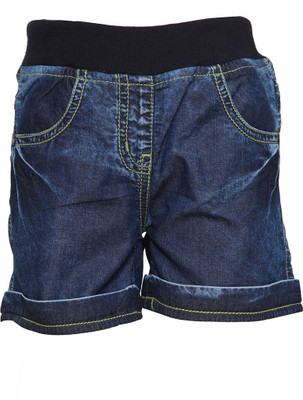 

Tales & Stories Short For Girls Solid Cotton Linen Blend, Cotton Nylon Blend, Cotton Linen Blend(Dark Blue, Pack of 1