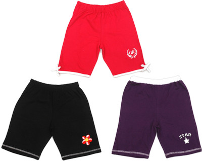 

Gkidz Short For Girls Cotton(Multicolor, Pack of 3, Purple