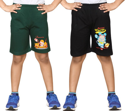 

Dongli Short For Boys Cotton Linen Blend, Cotton Nylon Blend, Cotton Linen Blend(Dark Green, Pack of 2, Combo color