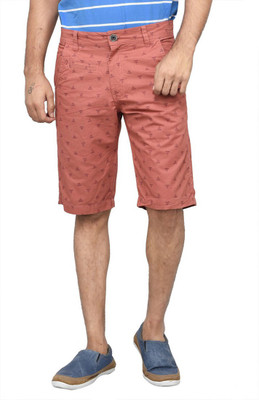 

Clickroo Printed Men's Pink Chino Shorts