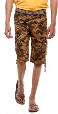

Sports 52 Wear Printed Men's Multicolor Cargo Shorts, Khakhi