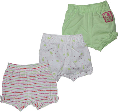 

FS Mini Klub Short For Girls Cotton(Multicolor, Pack of 3, Greencombo