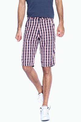 

Sports 52 Wear Checkered Men's Blue Basic Shorts, Navy