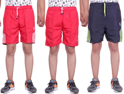 

Belmarsh Striped Men's Multicolor Sports Shorts, Navy;red