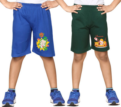 

Dongli Short For Boys Cotton Linen Blend, Cotton Nylon Blend, Cotton Linen Blend(Dark Green, Pack of 2, Combo color