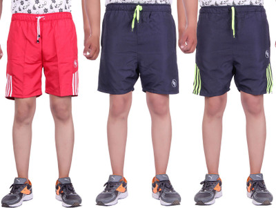 

Belmarsh Striped Men's Multicolor Sports Shorts, Navy;red